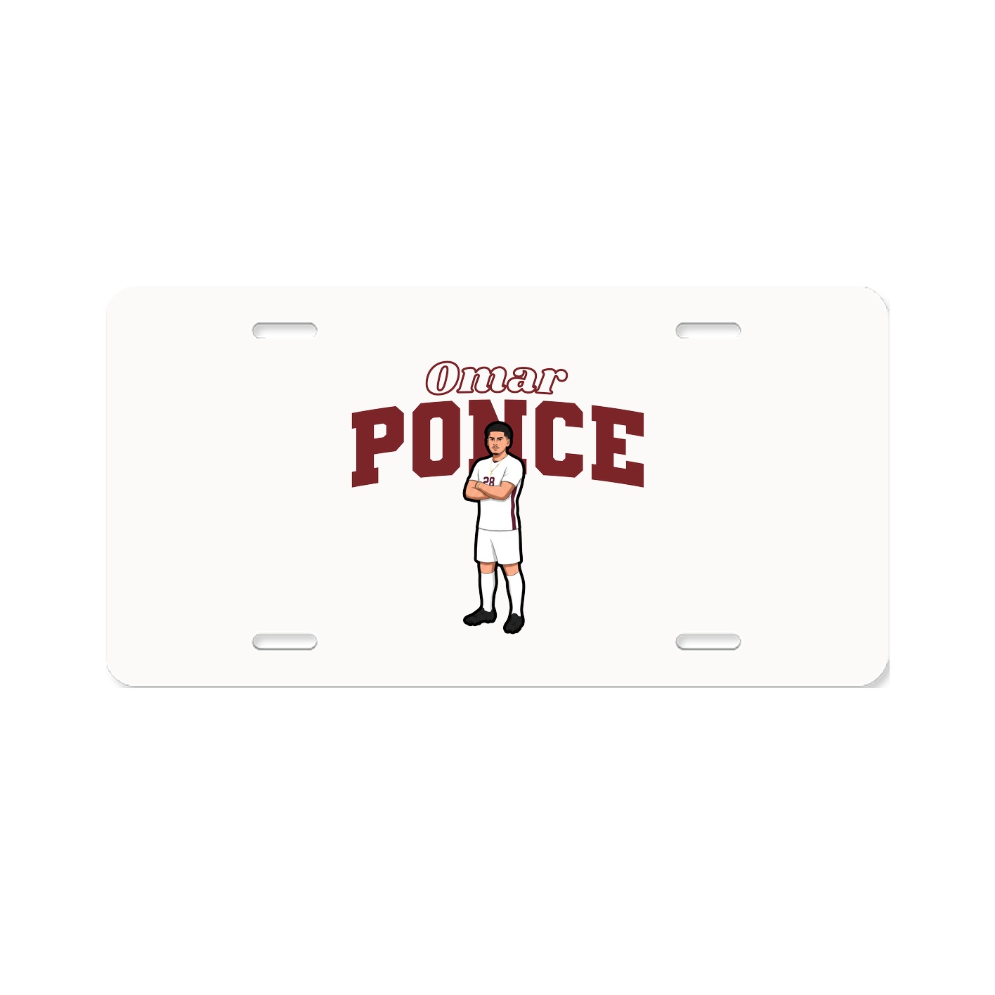 License Plate — Name Arch in Classic