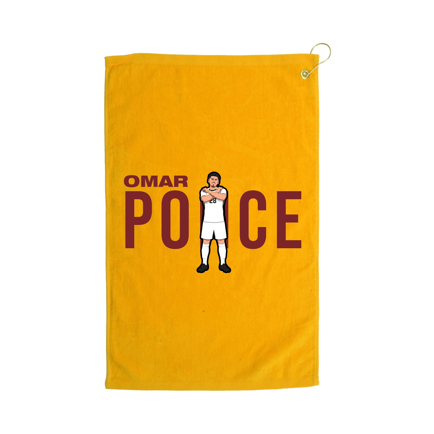Golf Towel — Player Name in Gold