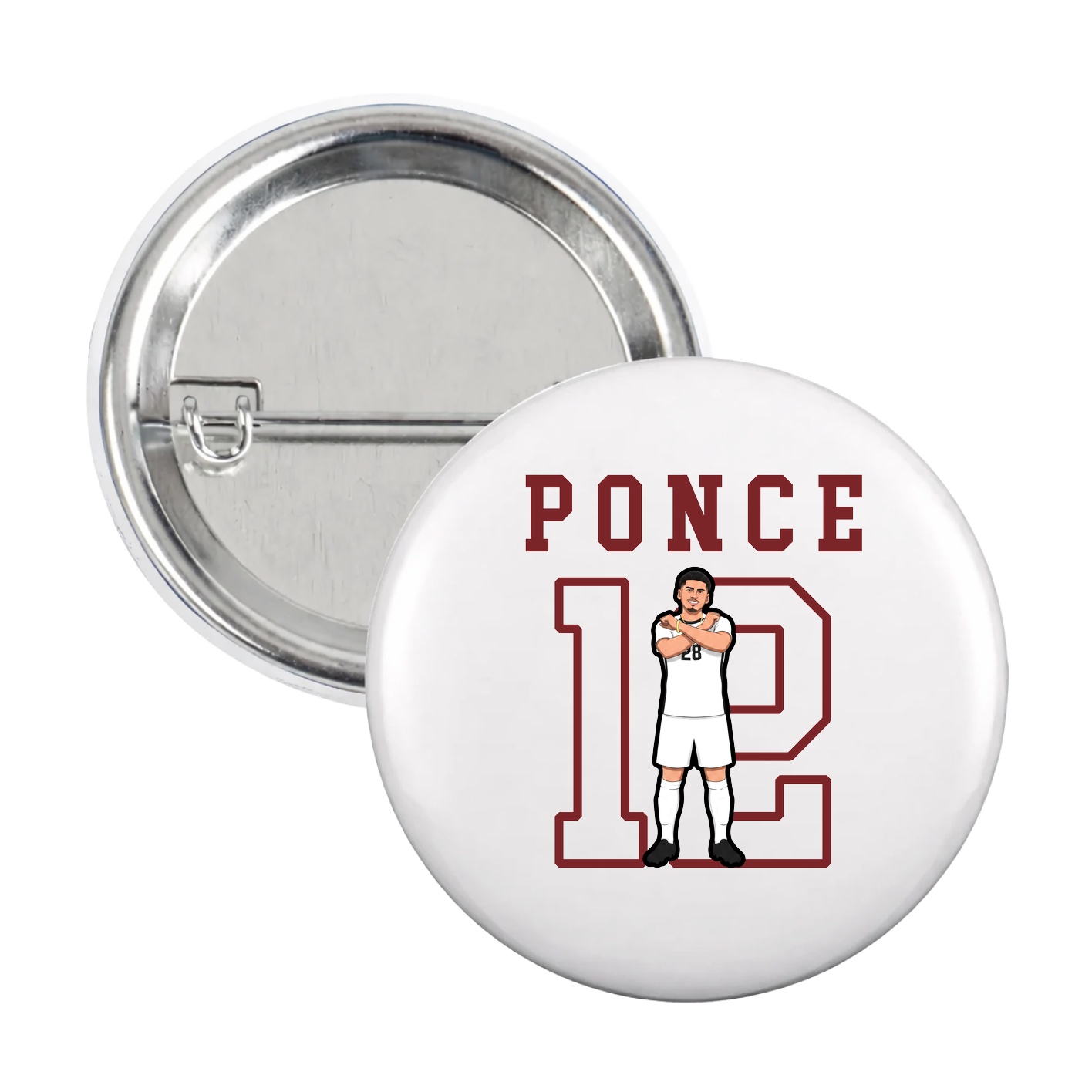 Game Day Button — Shirsey in White