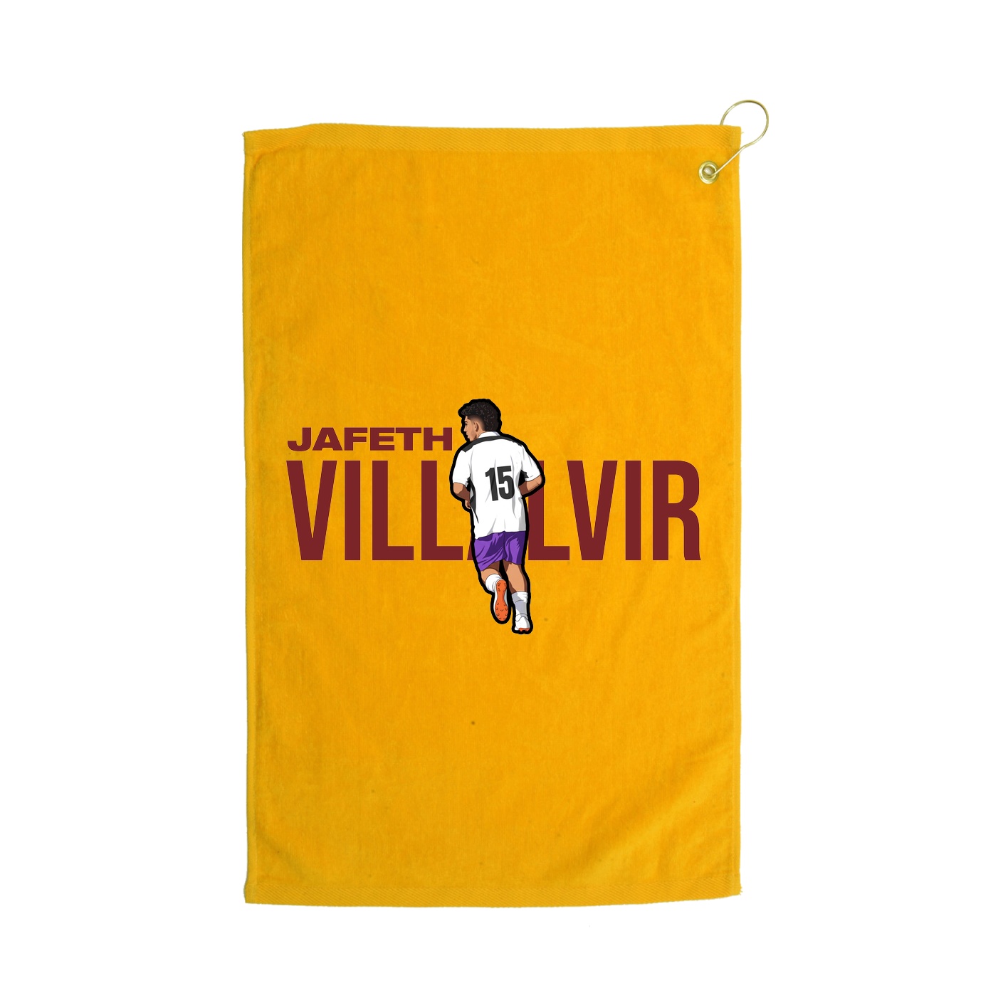 Golf Towel — Player Name in Gold