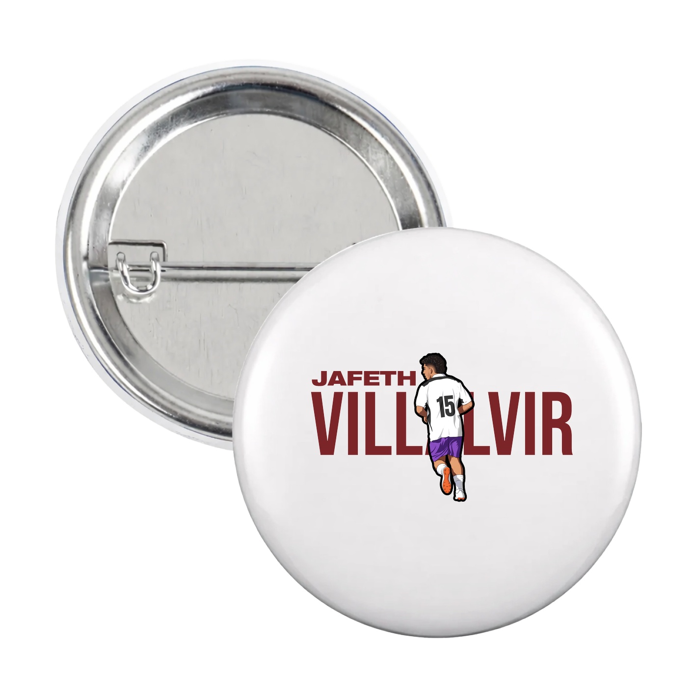 Game Day Button — Player Name in White