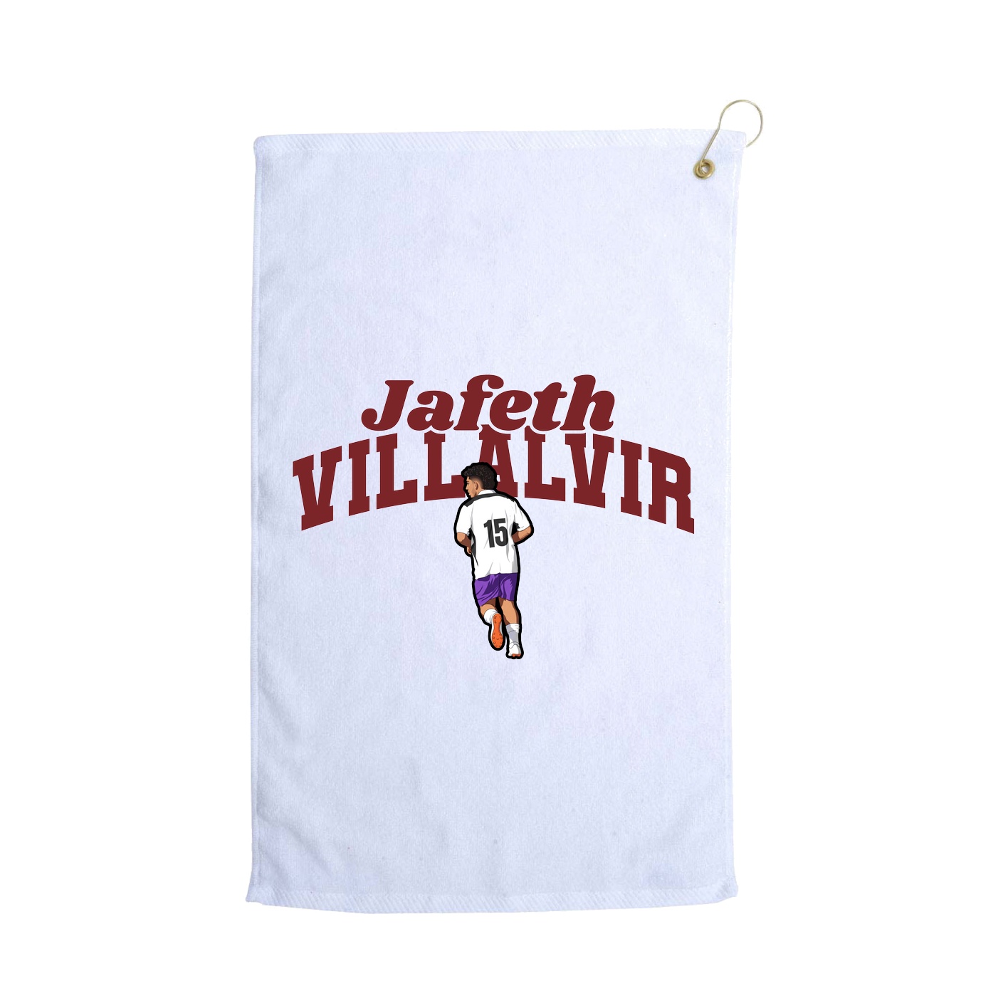 Golf Towel — Signature Arch in White