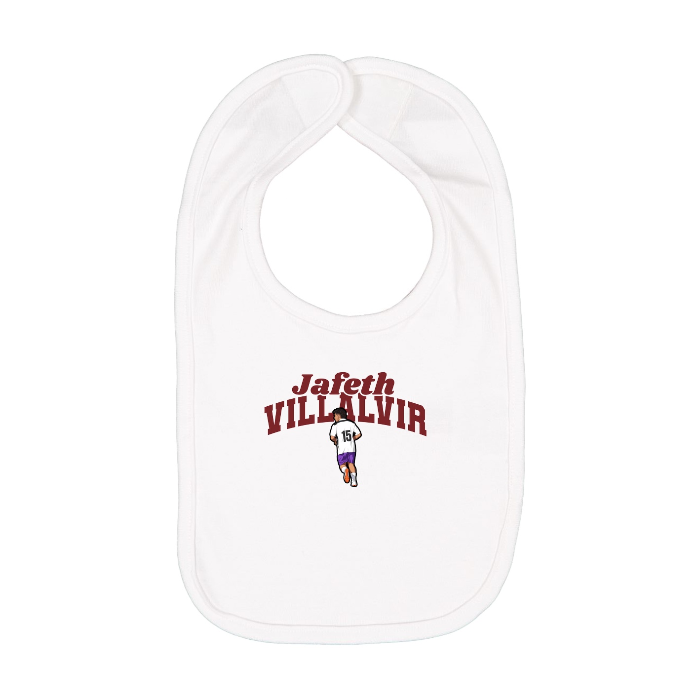 Infant Bib — Signature Arch in White
