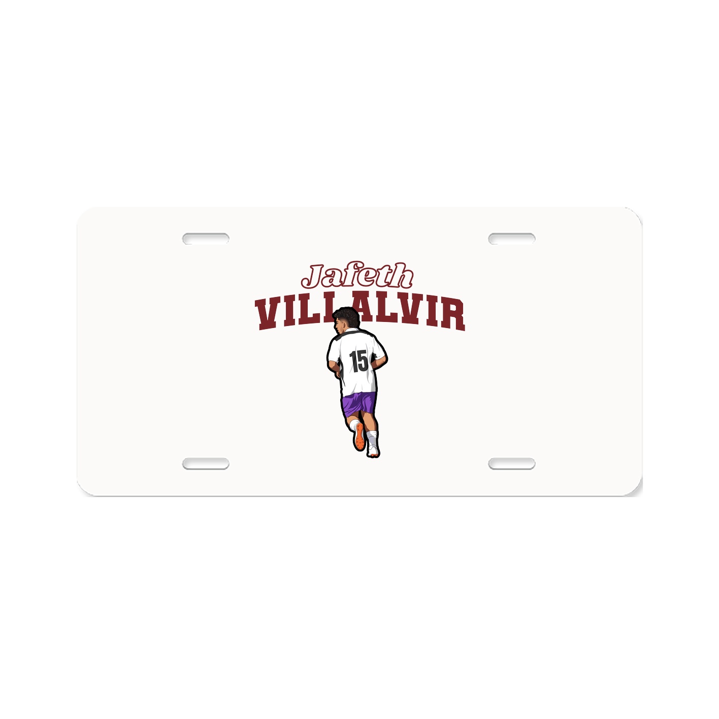 License Plate — Name Arch in Classic