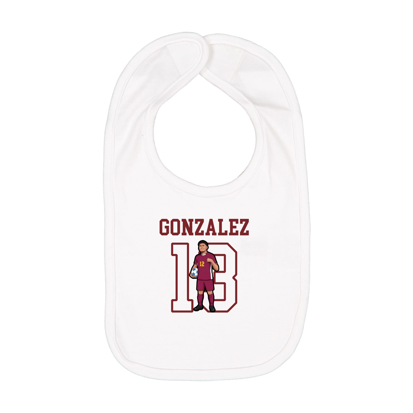 Infant Bib — Shirsey in White
