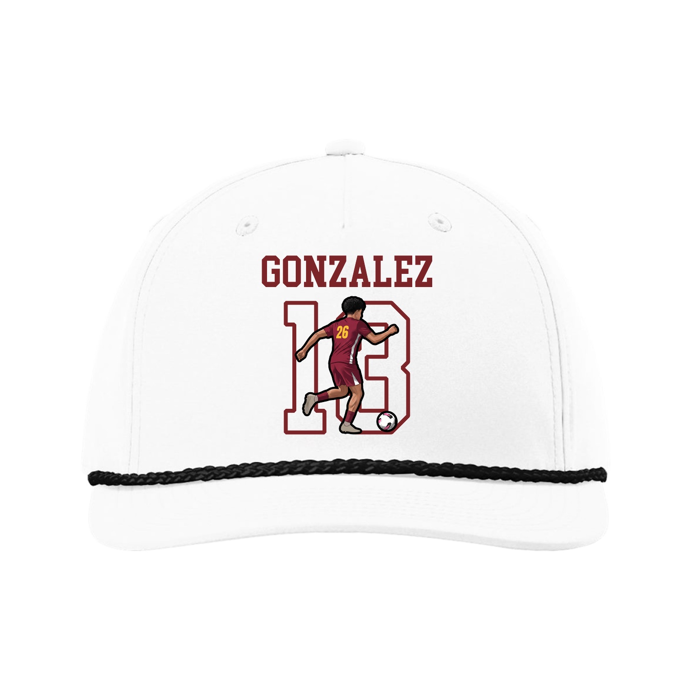Five-Panel Classic Rope Cap — Shirsey in White