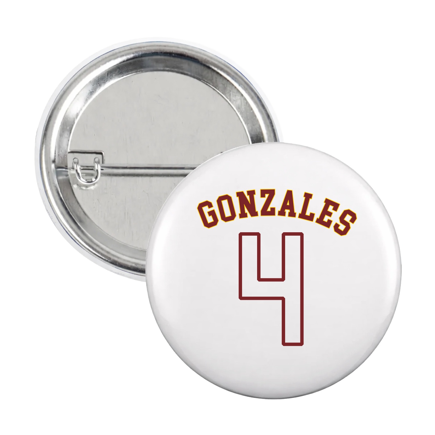 Game Day Button — Shirsey Arch in White