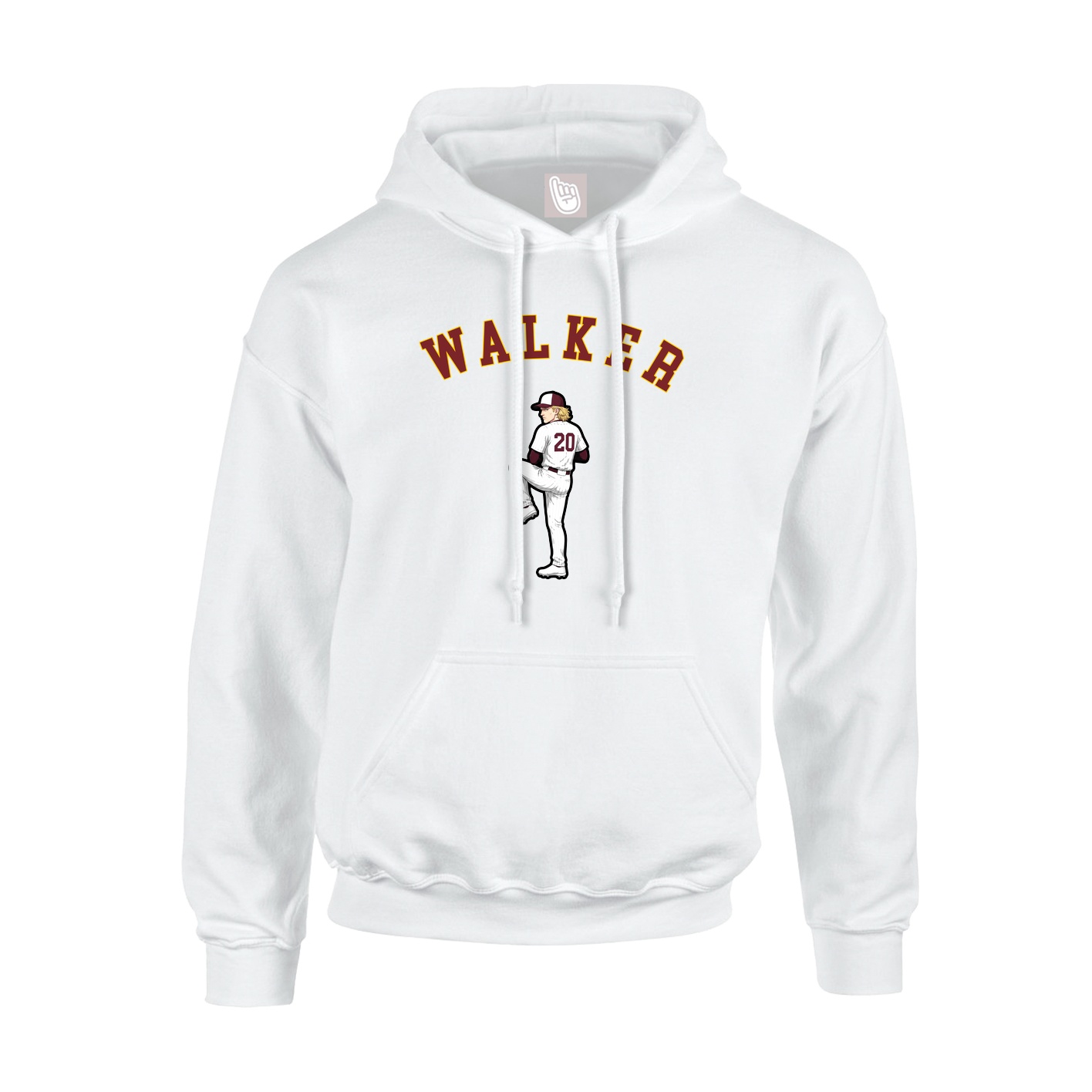 Hoodie — Shirsey Arch in White