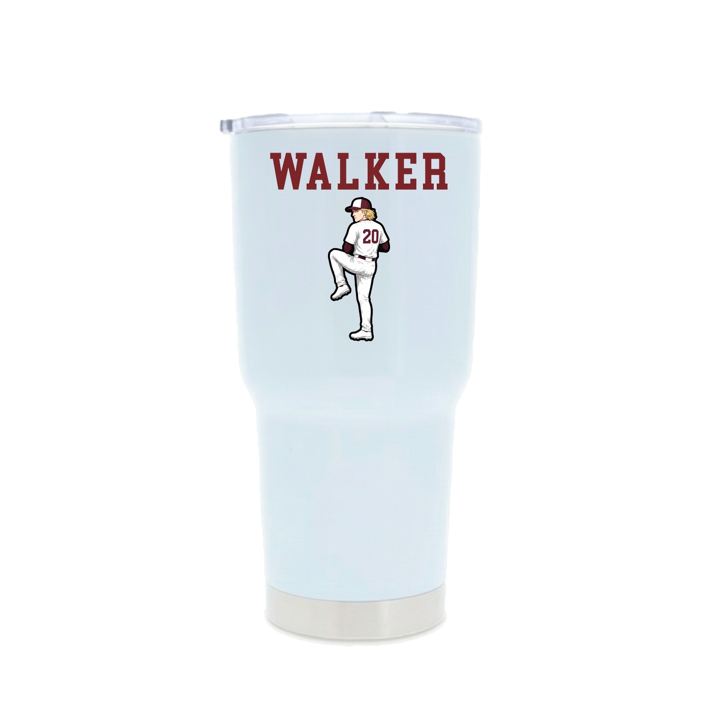 30oz Stainless Steel Tumbler — Shirsey in White
