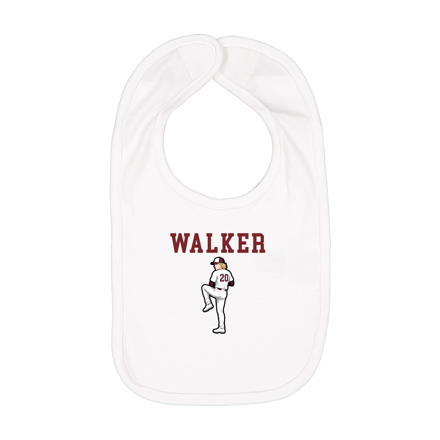 Infant Bib — Shirsey in White
