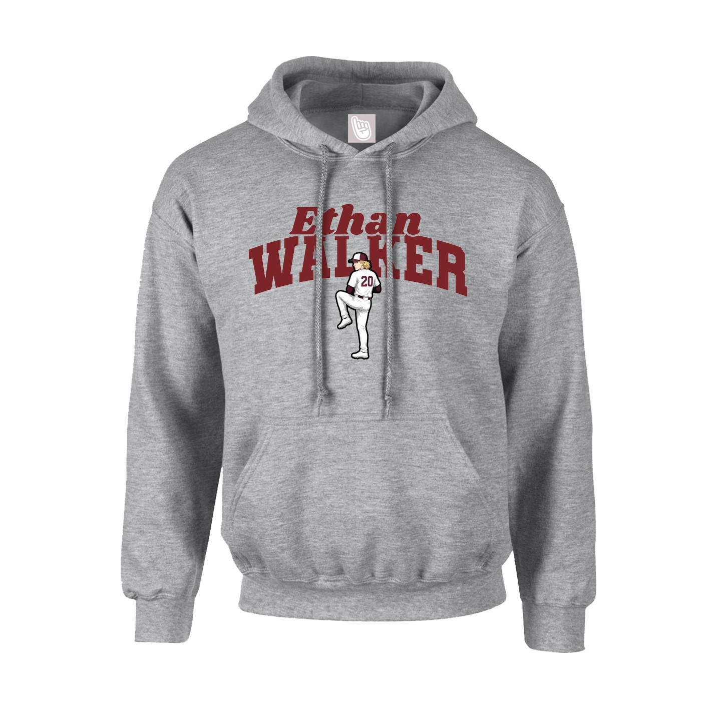 Hoodie — Signature Arch in Grey