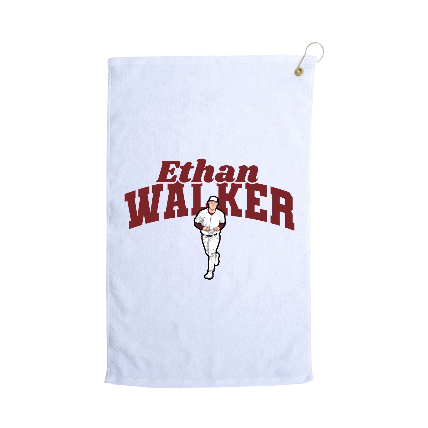 Golf Towel — Signature Arch in White