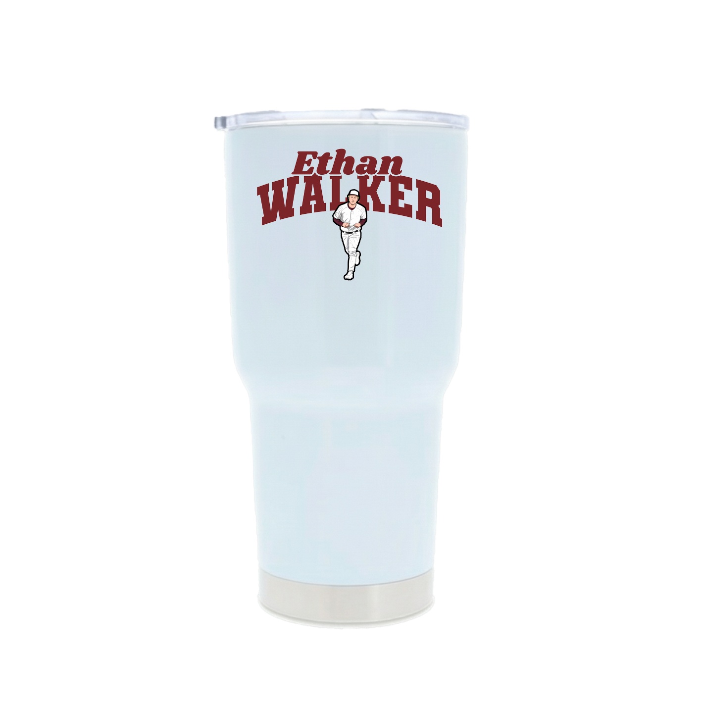 30oz Stainless Steel Tumbler — Signature Arch in White