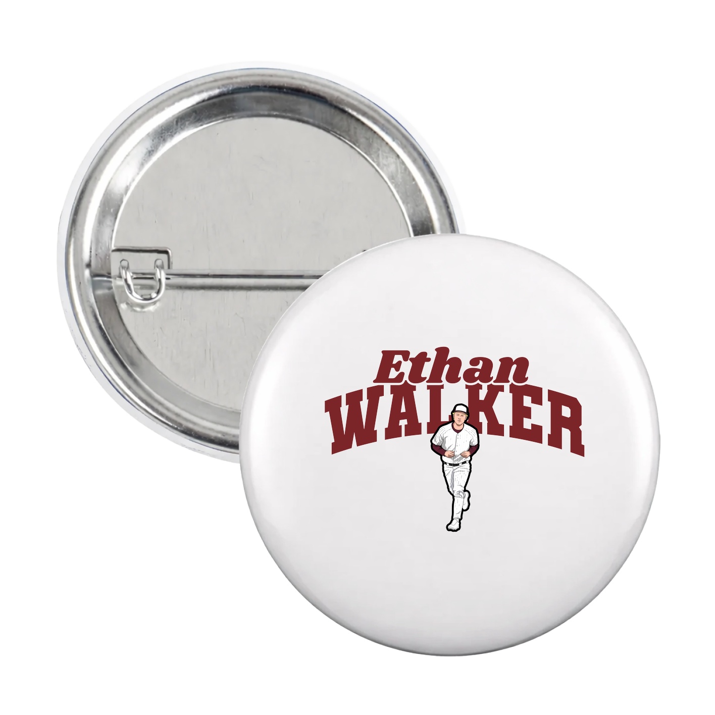Game Day Button — Signature Arch in White