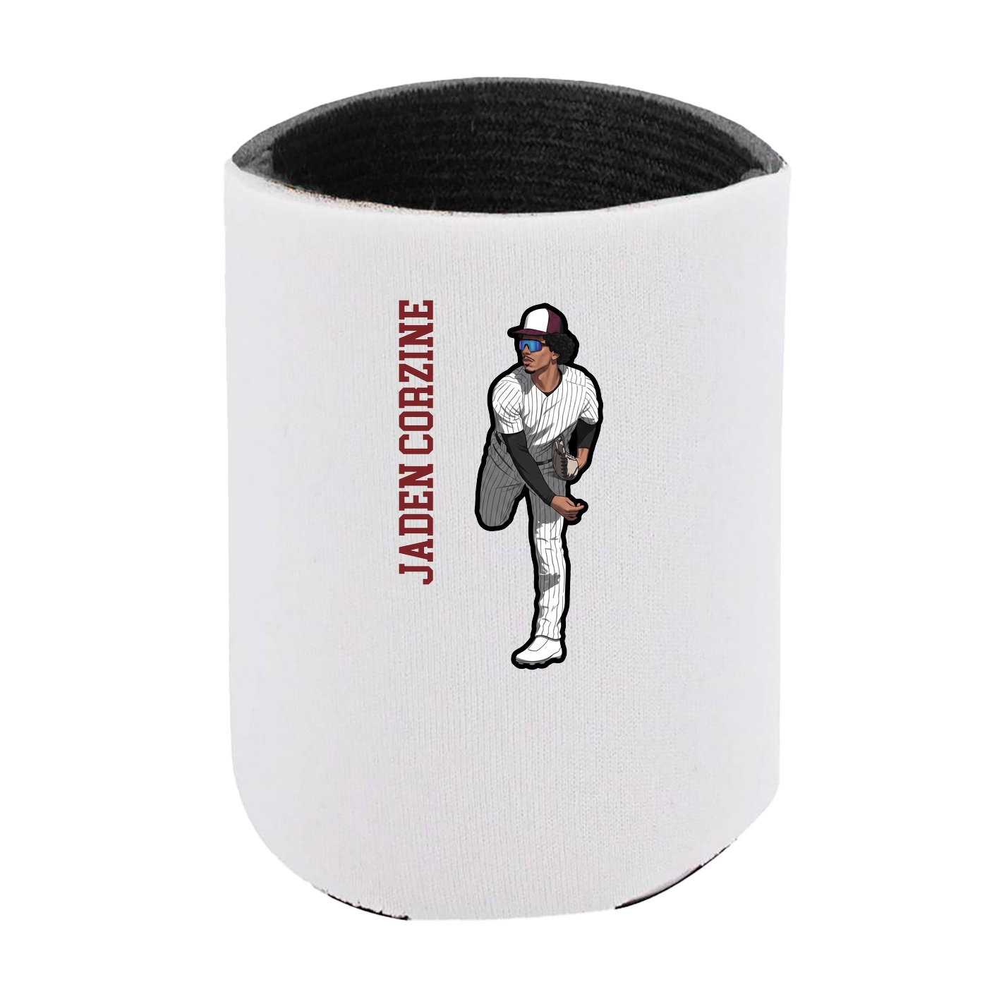 Can Holder — Name Vertical in White