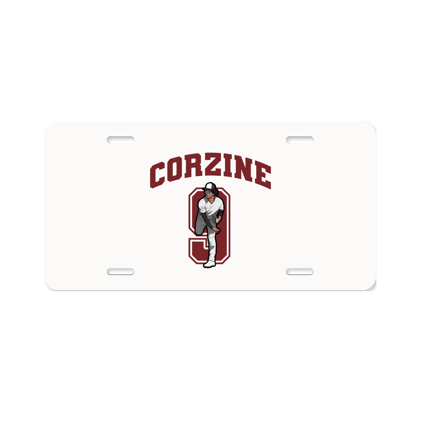 License Plate — Number in Classic