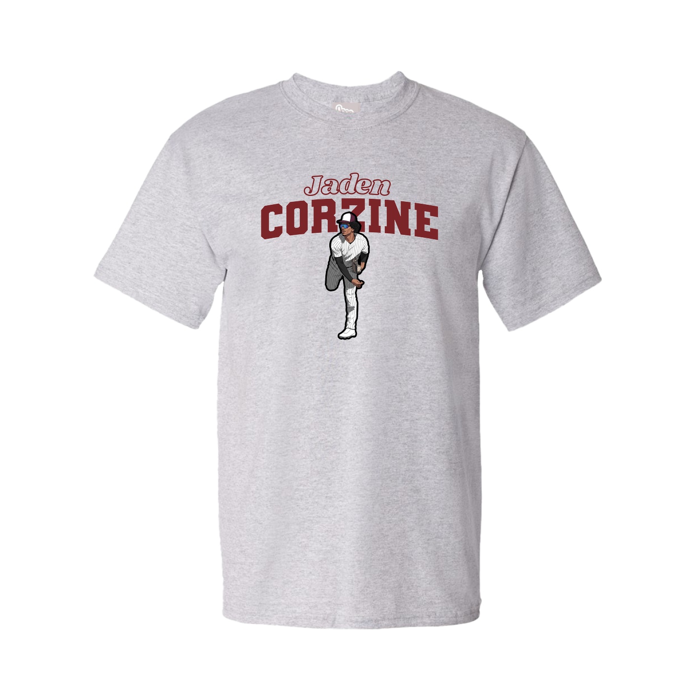 Youth Tee — Name Arch in Grey