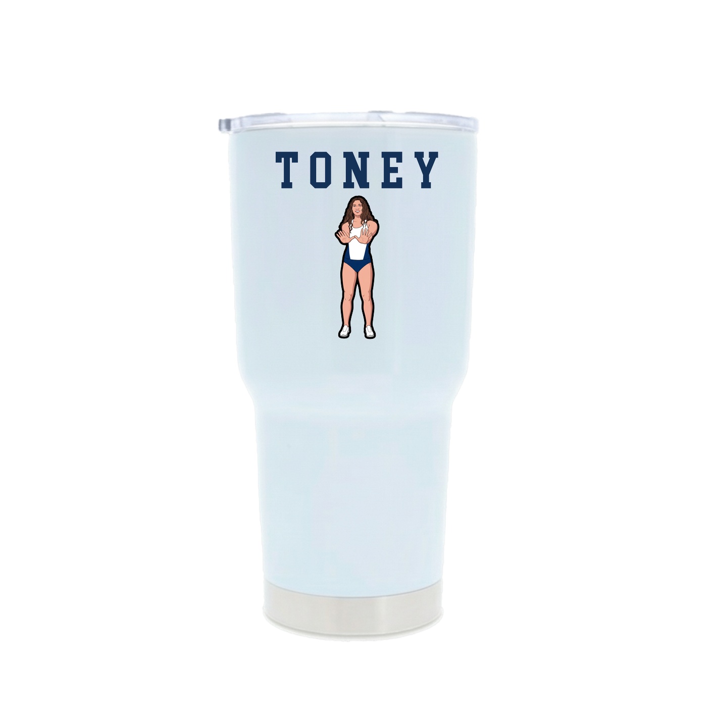 30oz Stainless Steel Tumbler — Shirsey in White
