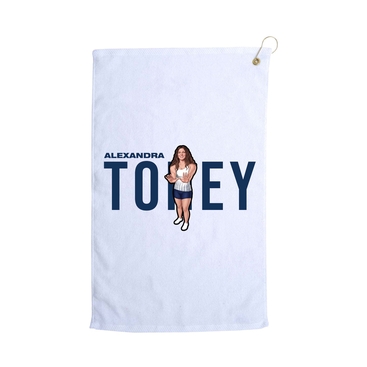 Golf Towel — Player Name in White