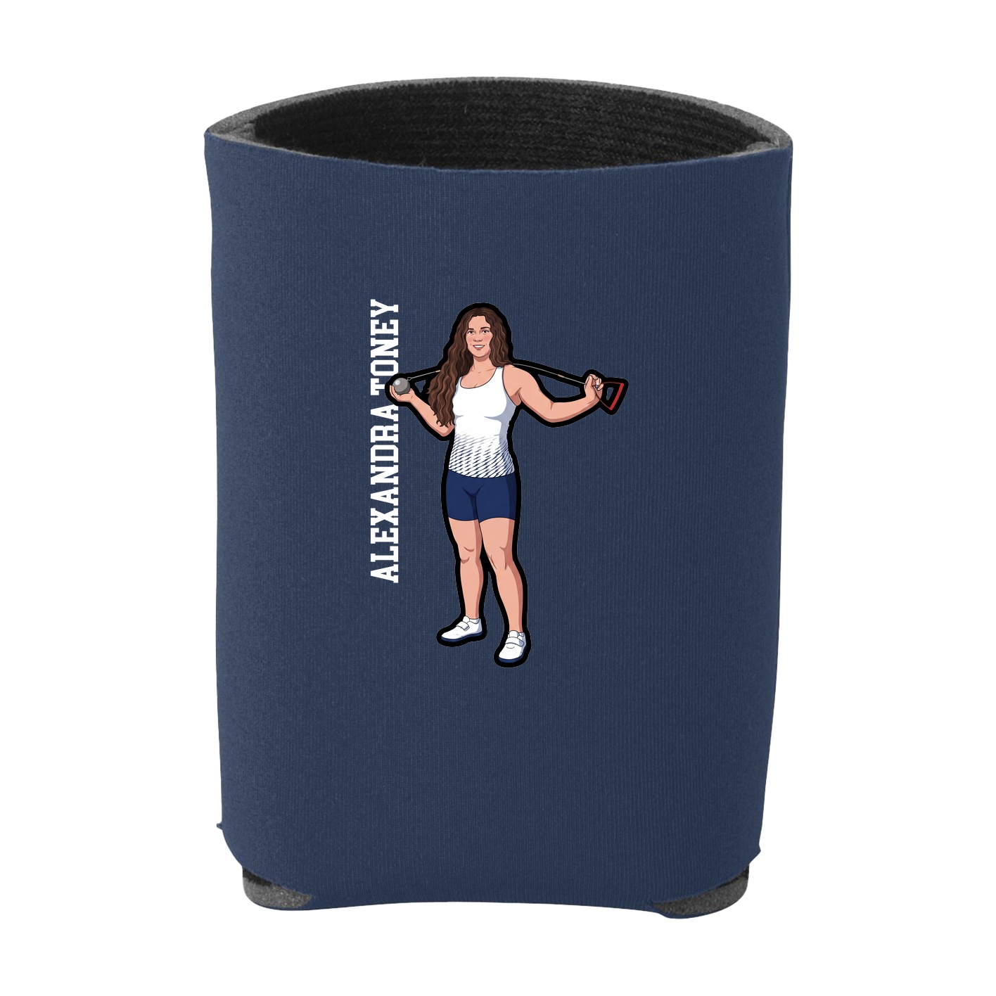 Can Holder — Name Vertical in Navy