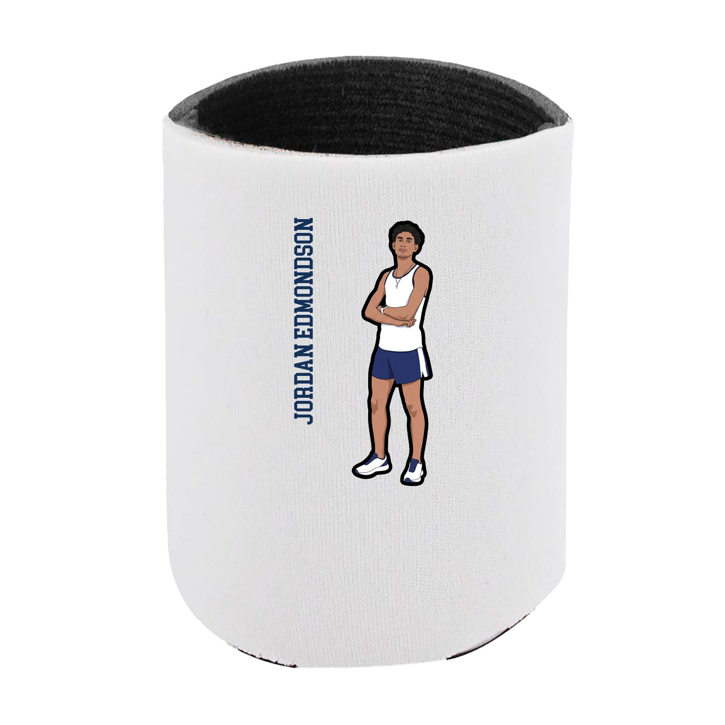 Can Holder — Name Vertical in White