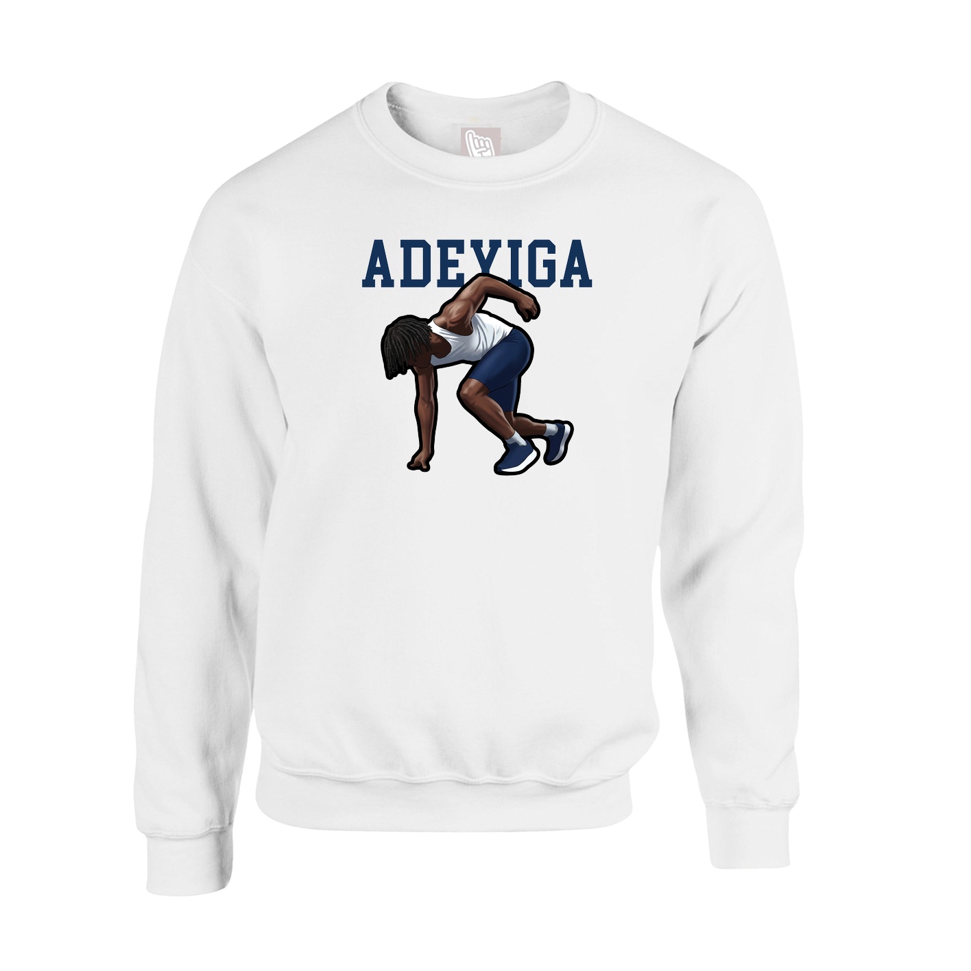 Fleece Crew — Classic in White