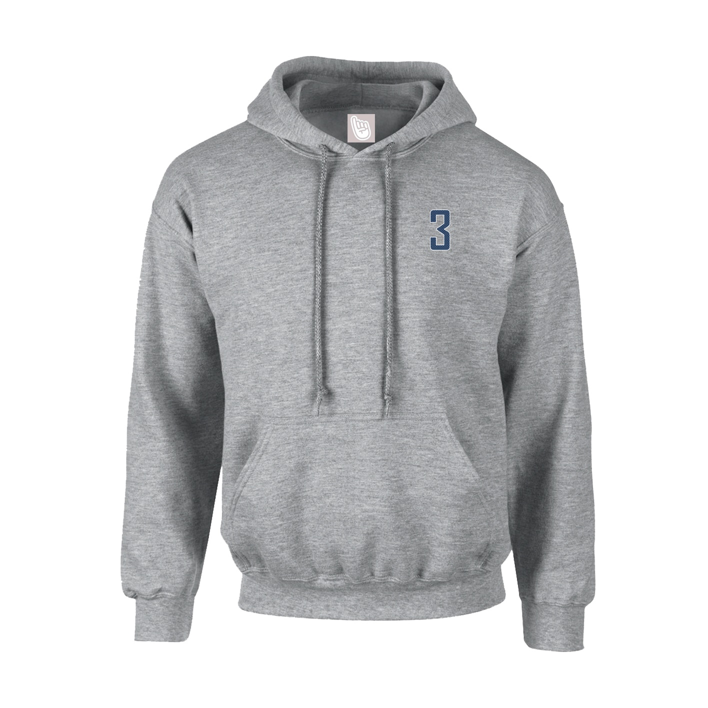 Hoodie — Front Shirsy in Grey