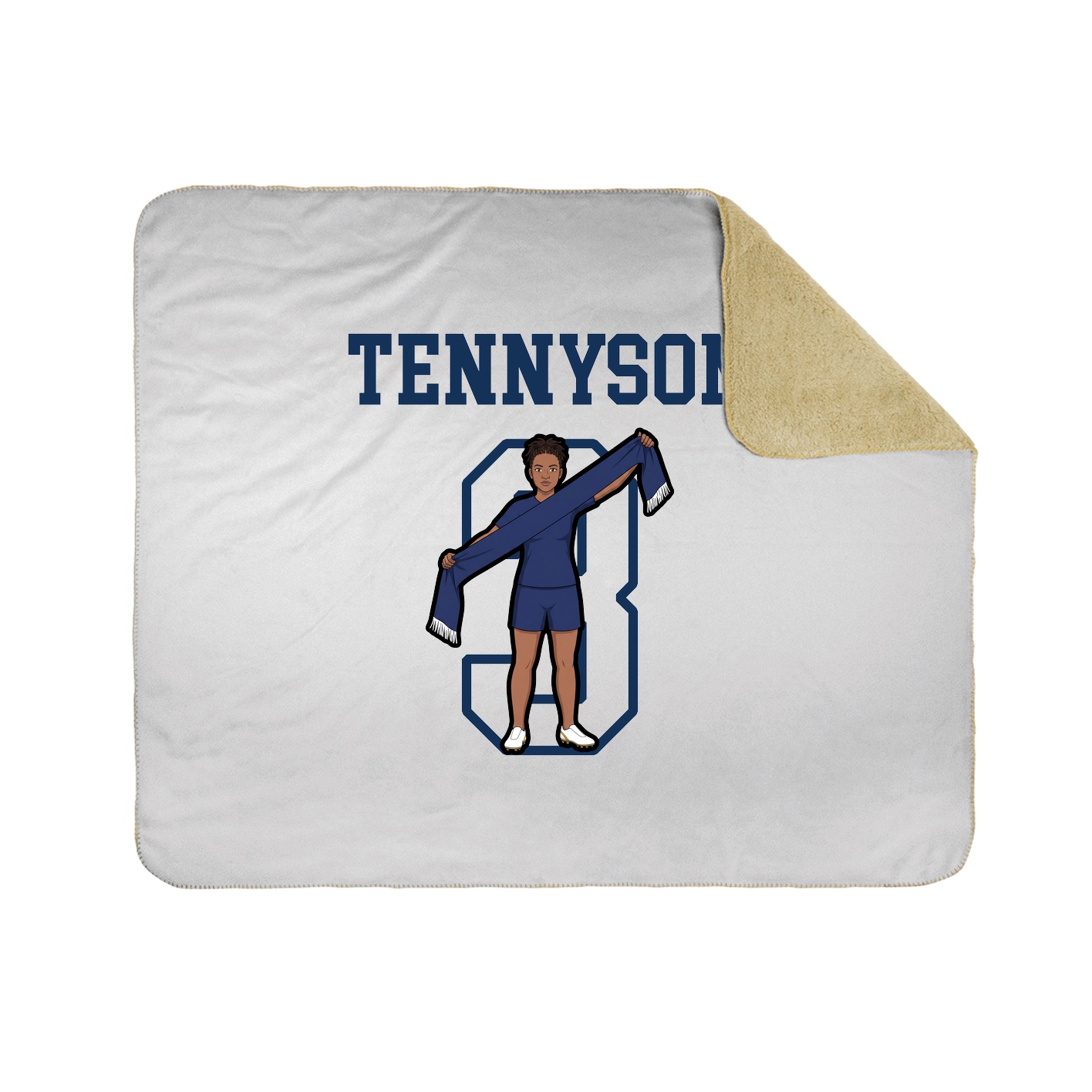 Throw Blanket — Shirsey in White