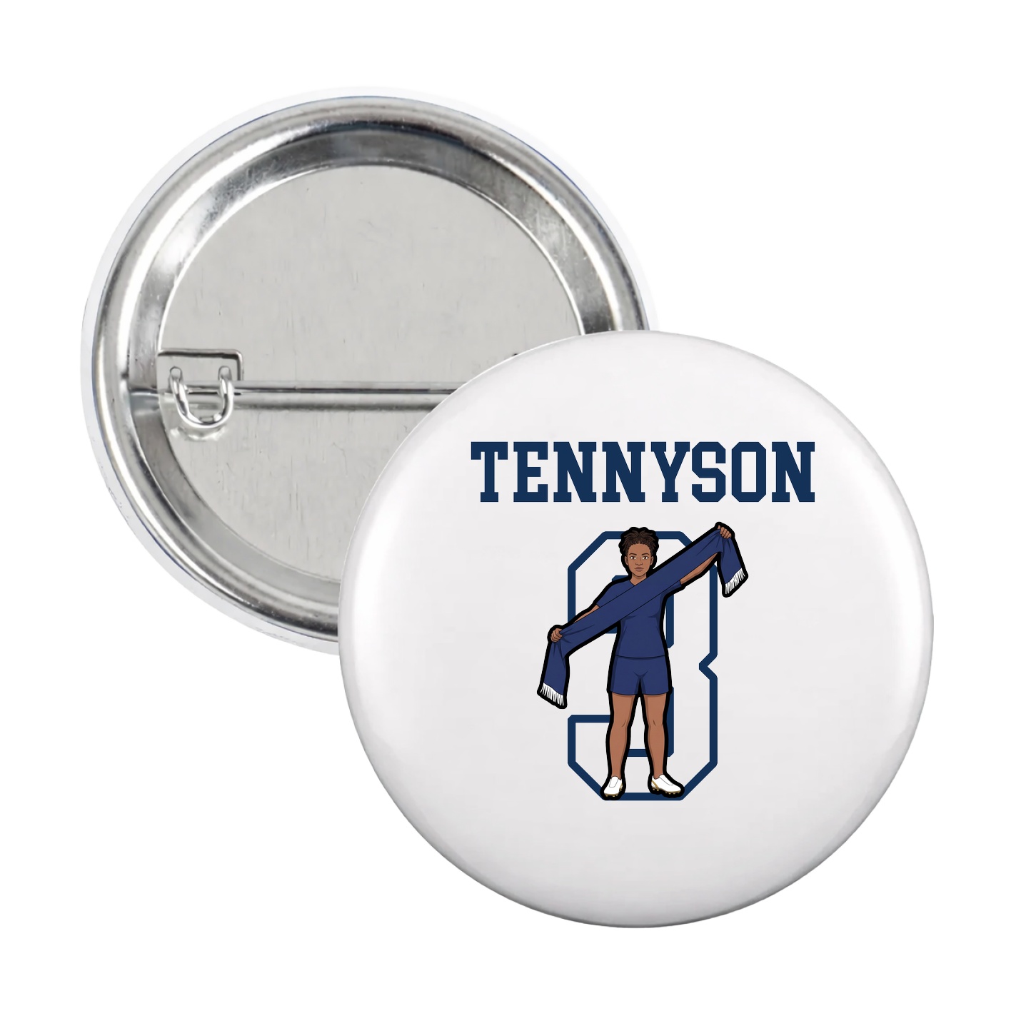 Game Day Button — Shirsey in White