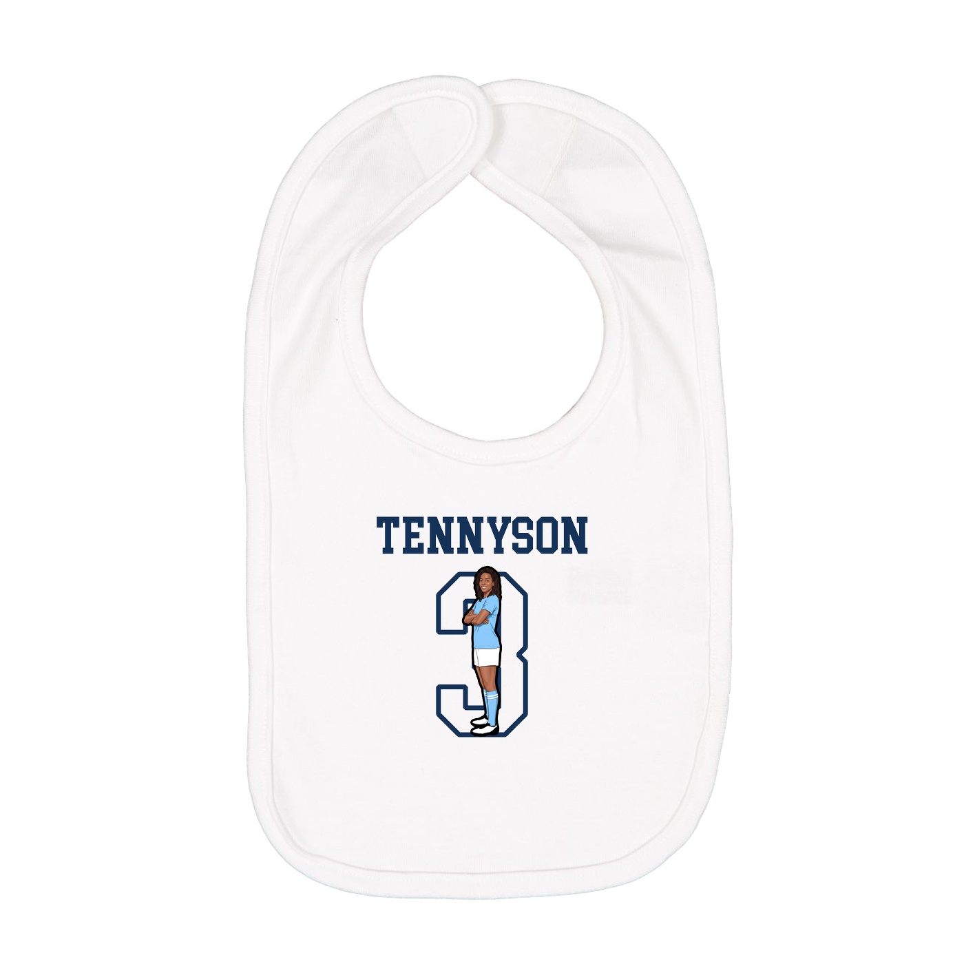 Infant Bib — Shirsey in White