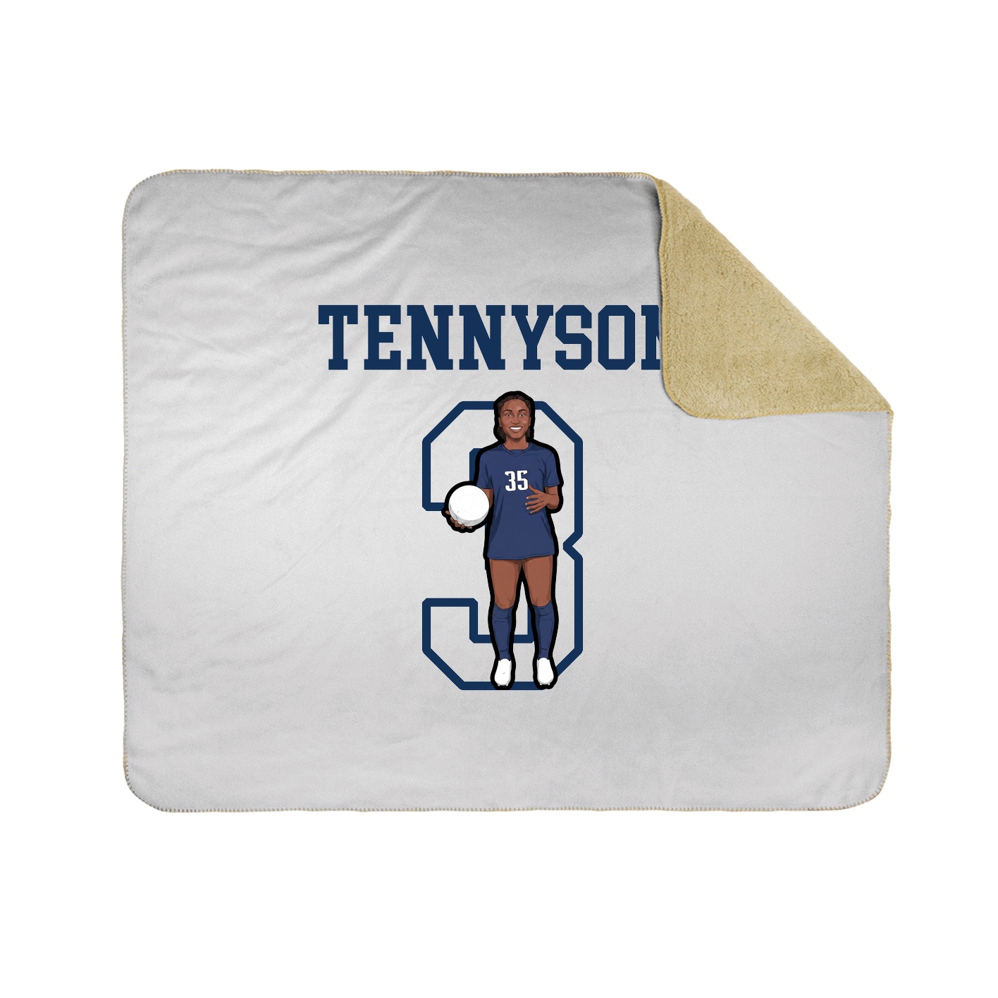 Throw Blanket — Shirsey in White