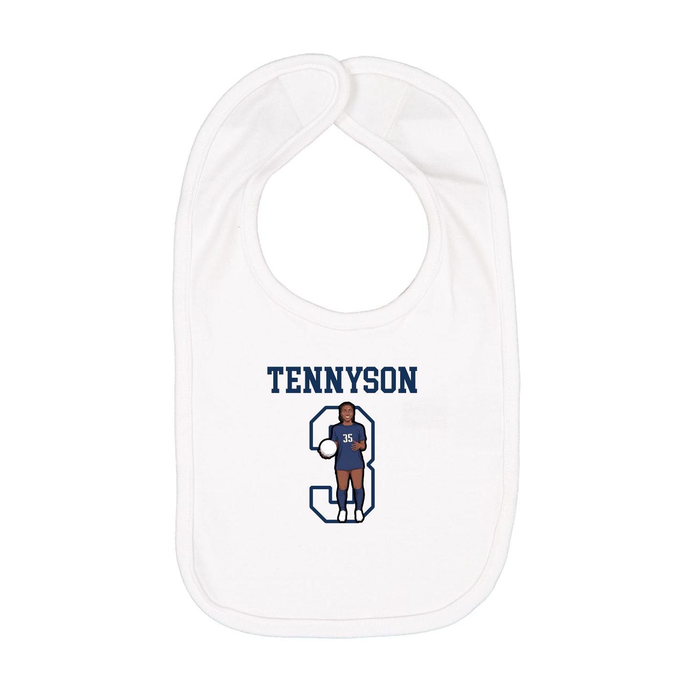 Infant Bib — Shirsey in White