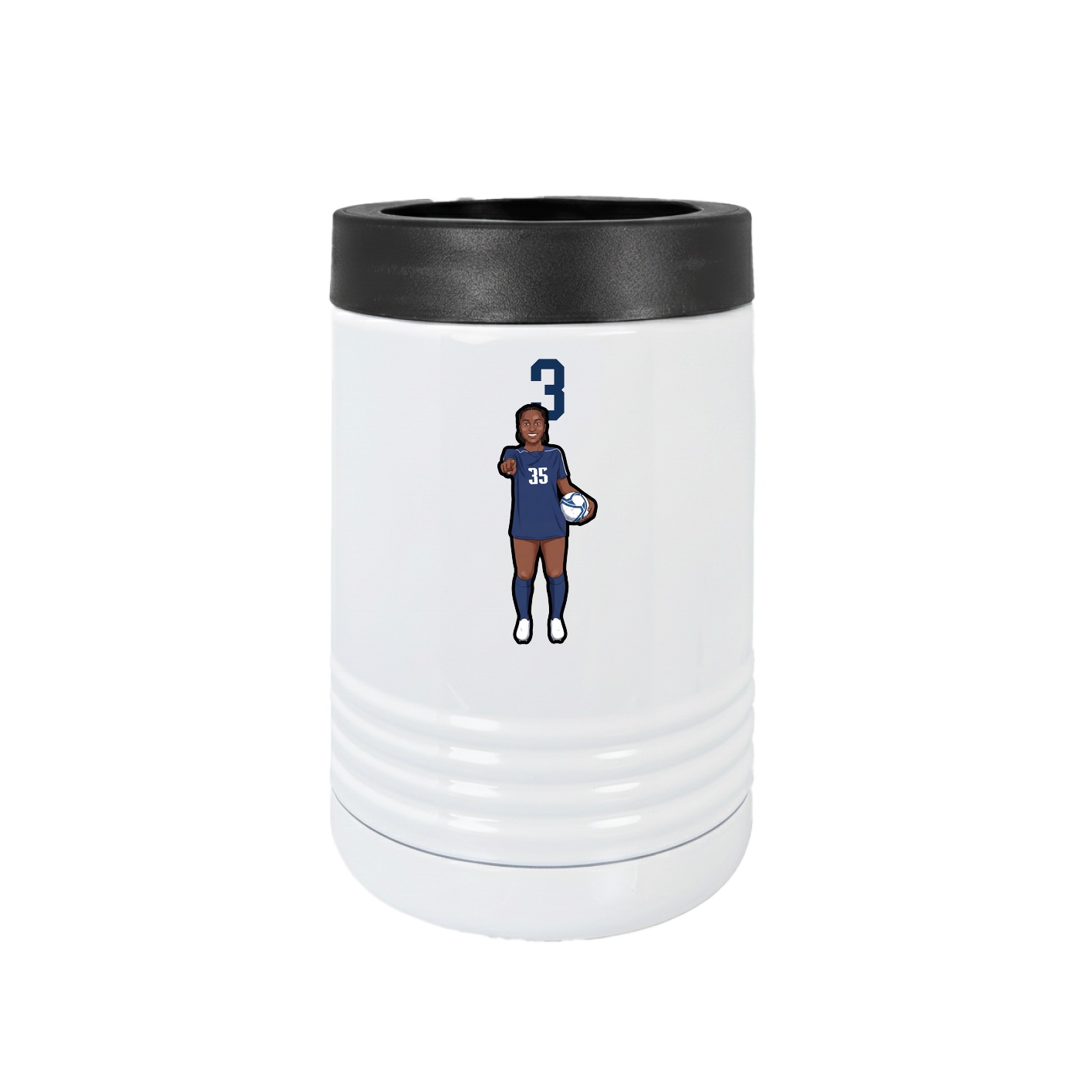 Beverage Holder — Number Top in White