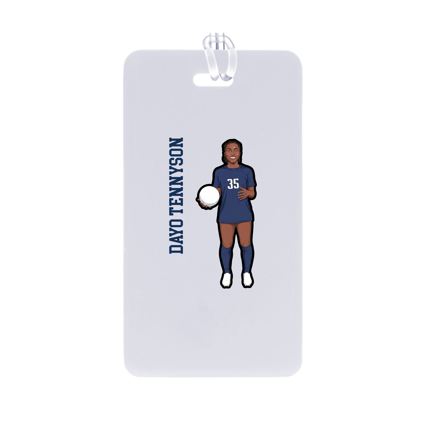 Bag Tag — Name Vertical in Classic