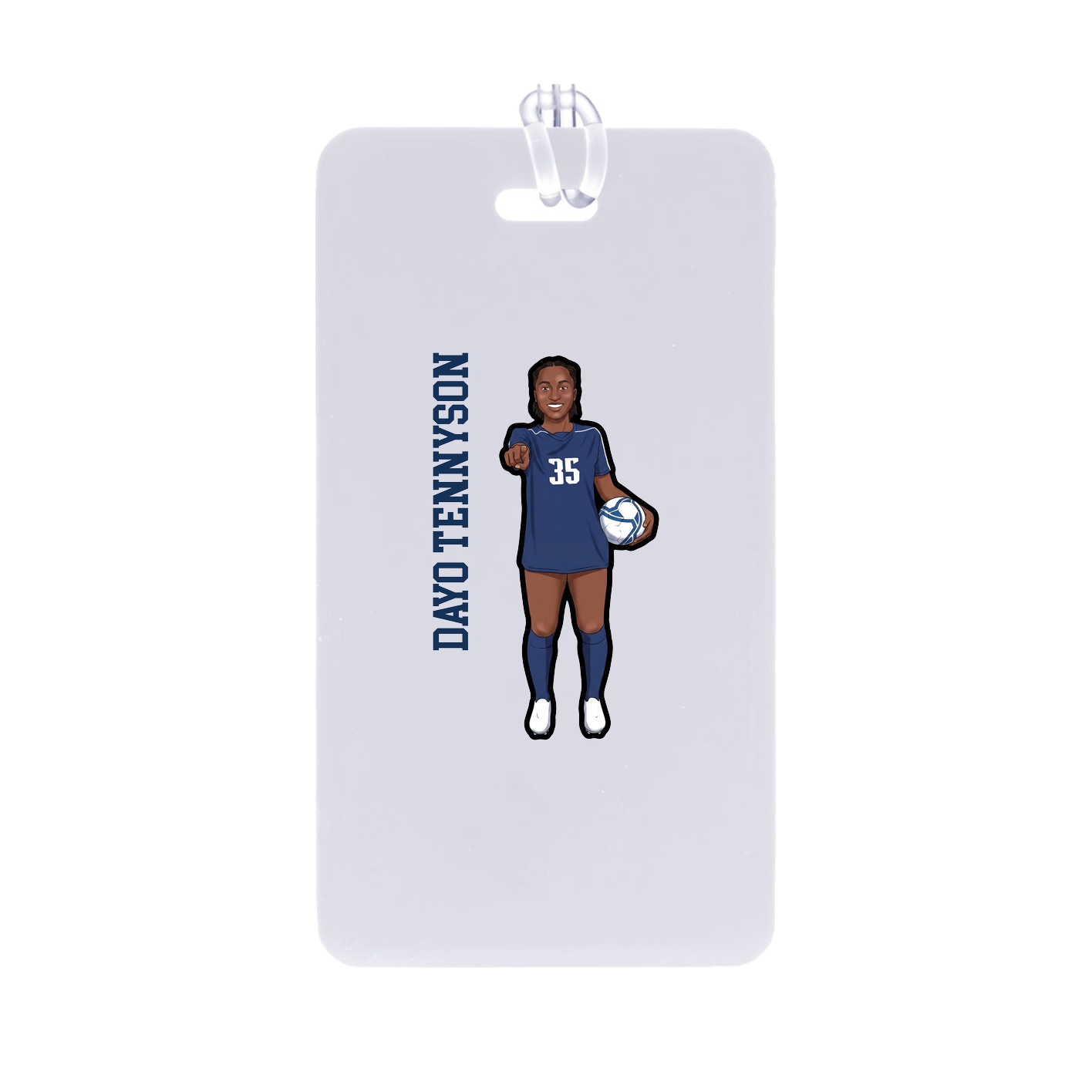 Bag Tag — Name Vertical in Classic