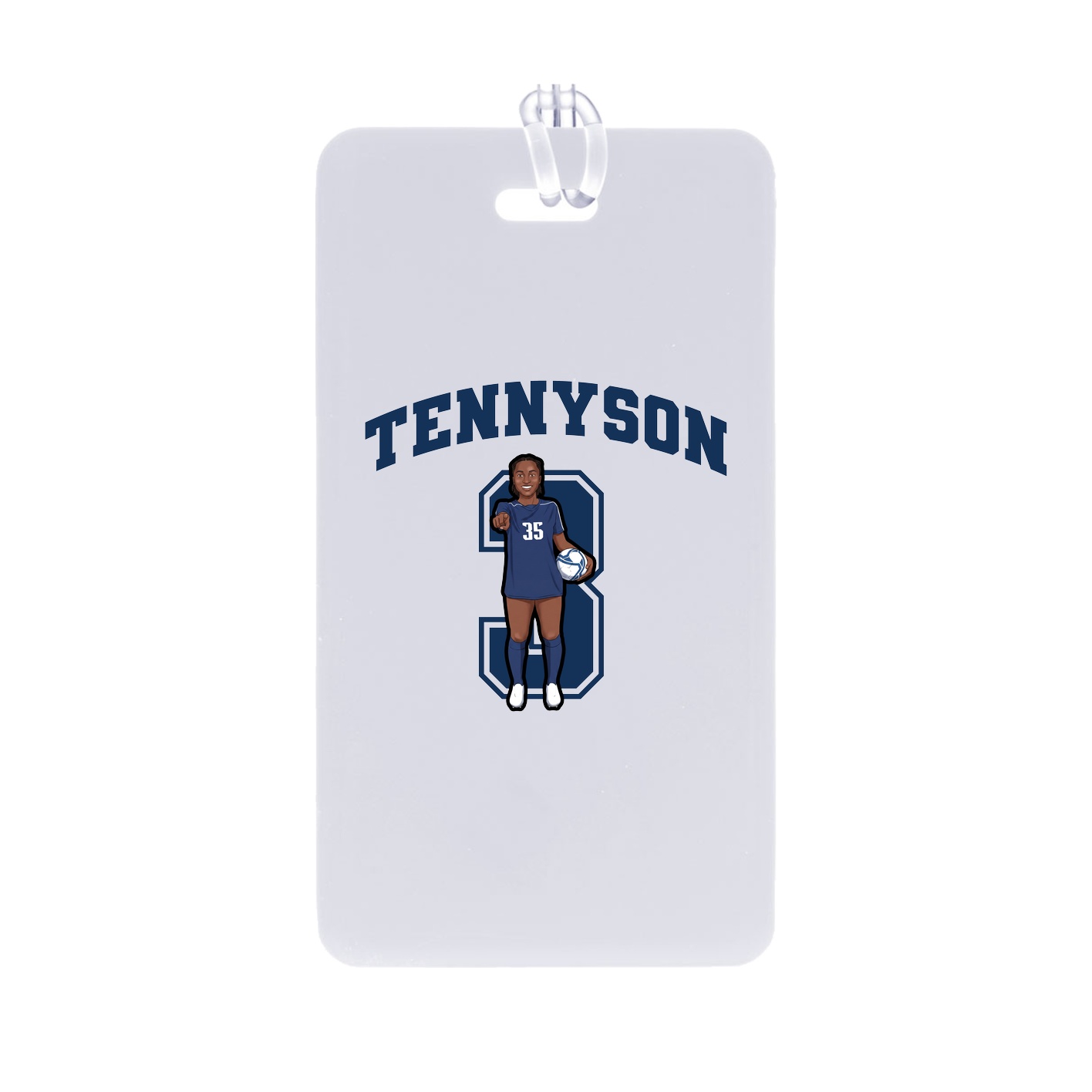 Bag Tag — Number in Classic