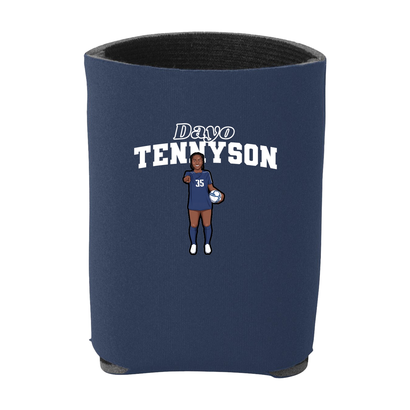Can Holder — Name Arch in Navy