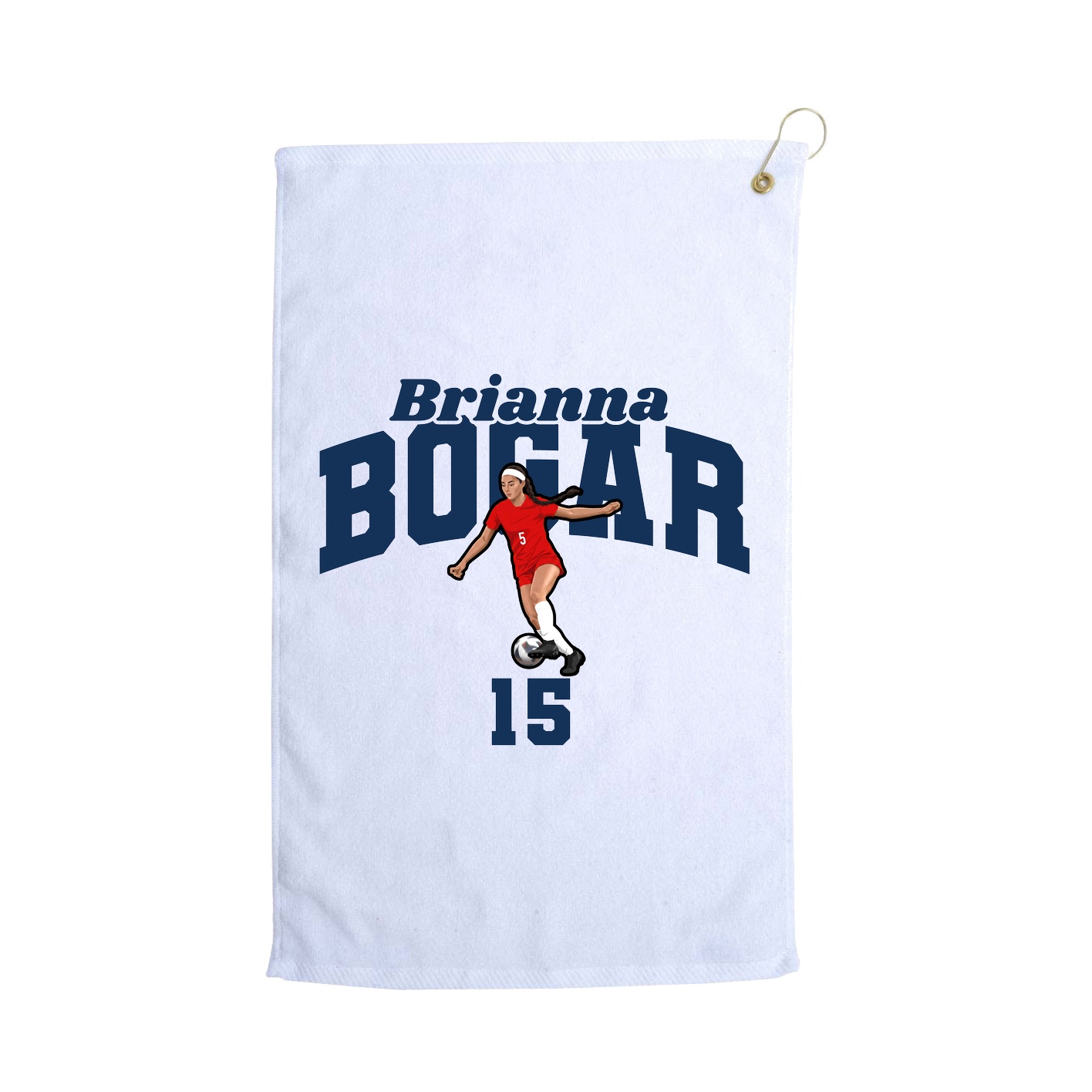 Golf Towel — Signature Arch in White