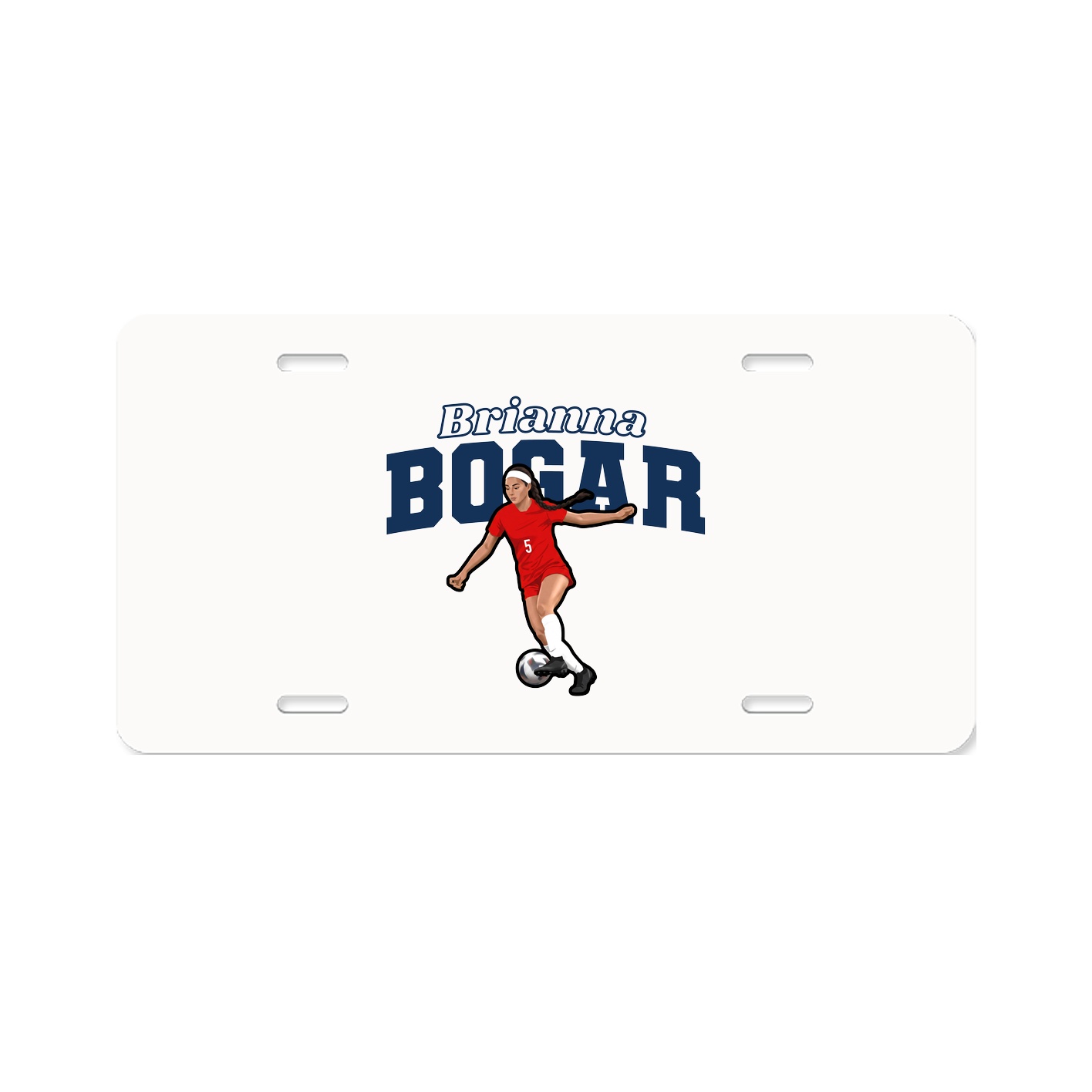 License Plate — Name Arch in Classic