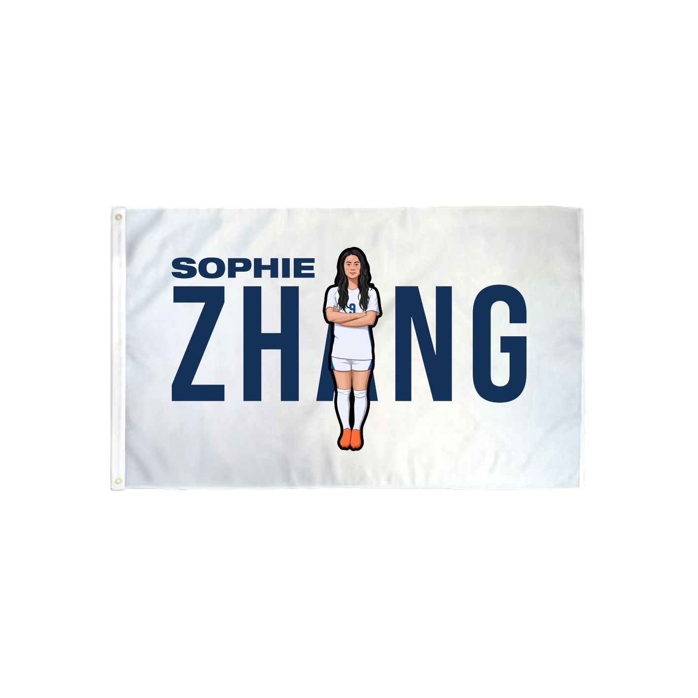 3x5 Flag — Player Name in Classic
