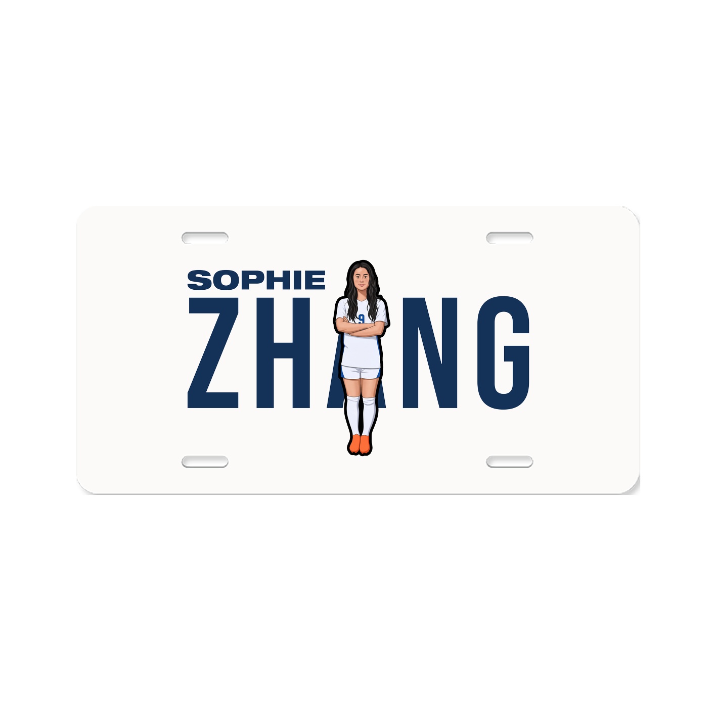 License Plate — Player Name in Classic