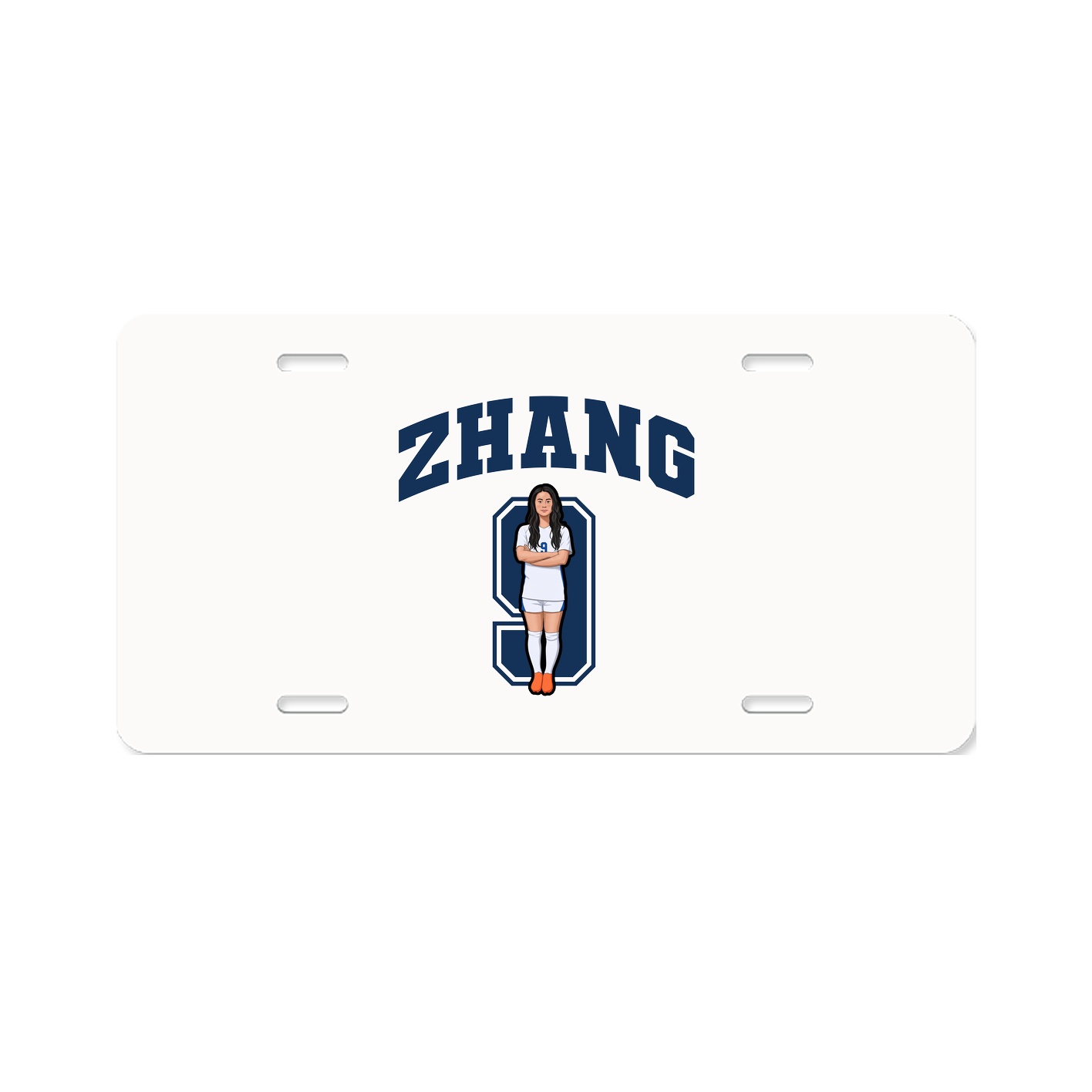 License Plate — Number in Classic