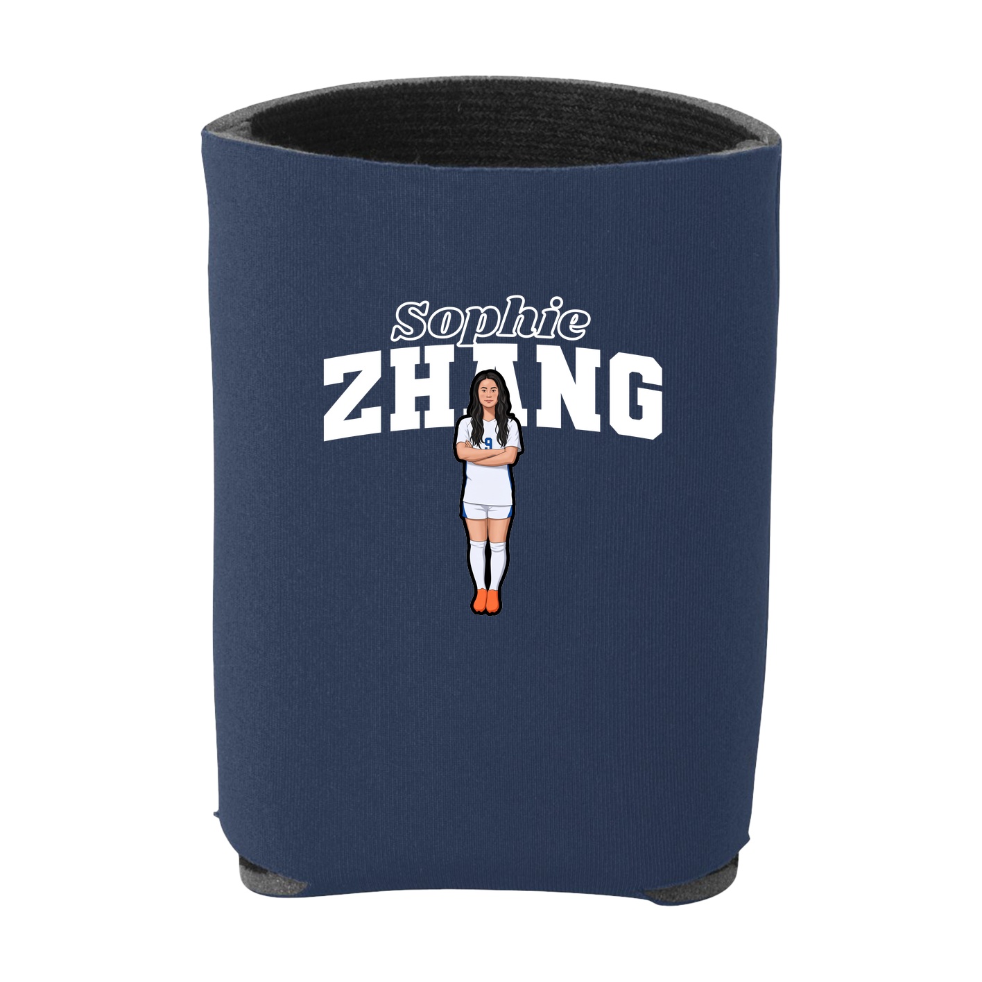 Can Holder — Name Arch in Navy