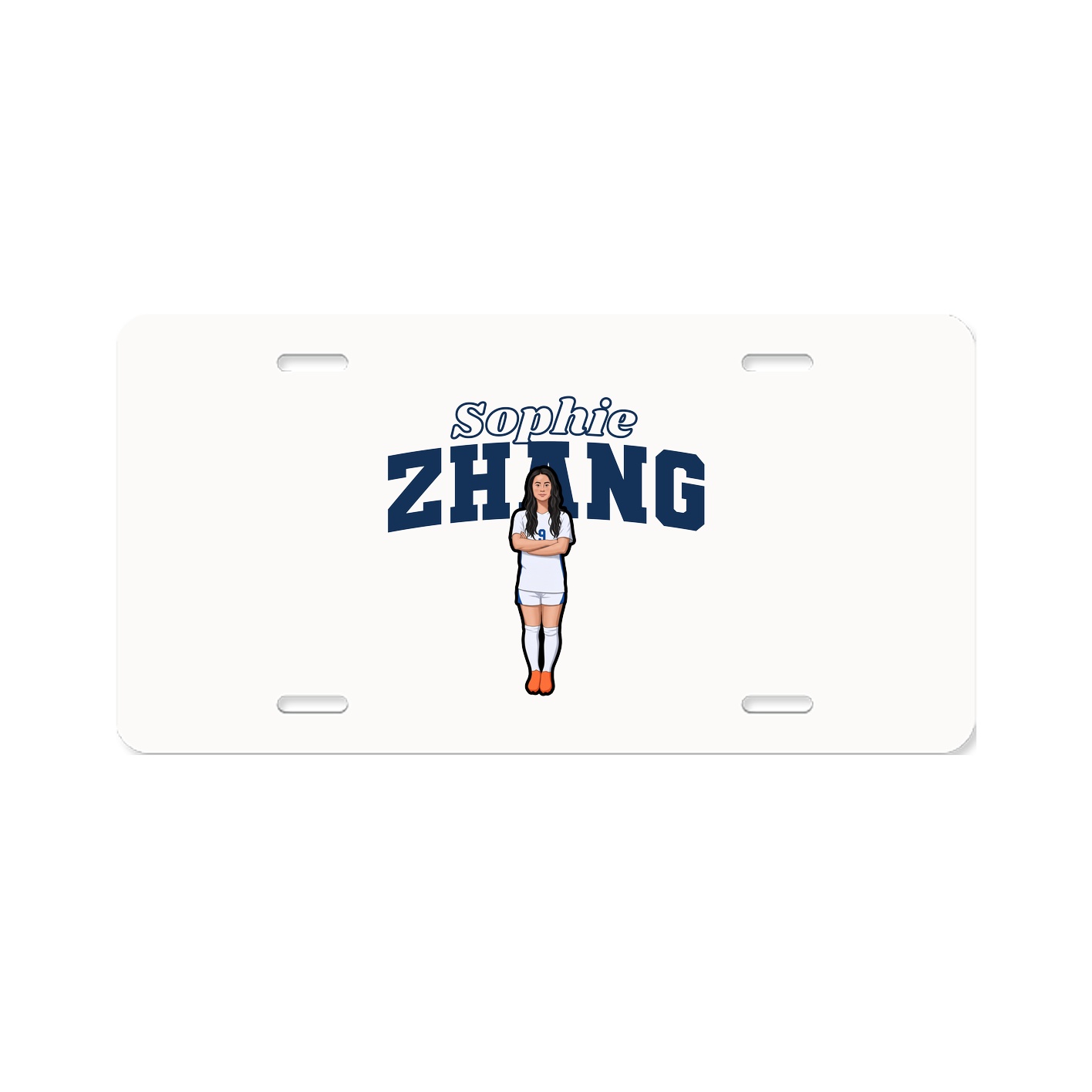 License Plate — Name Arch in Classic