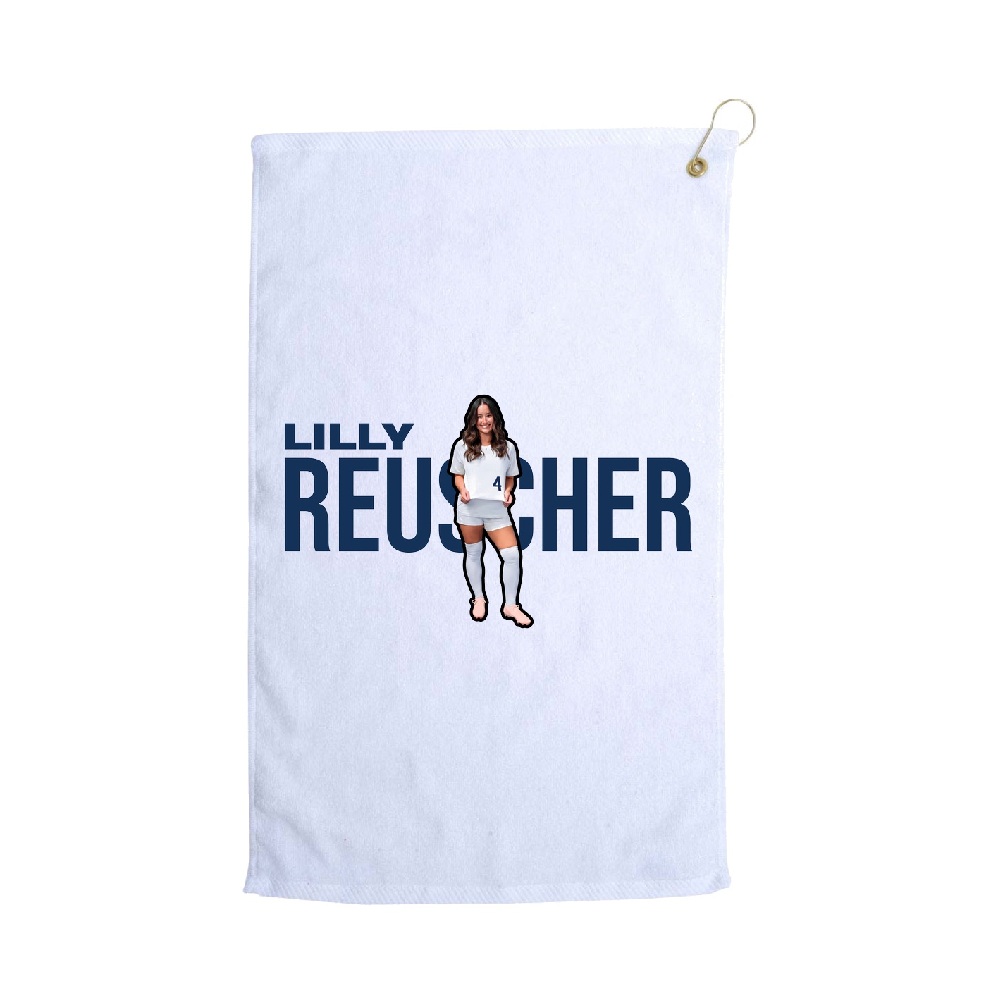 Golf Towel — Player Name in White