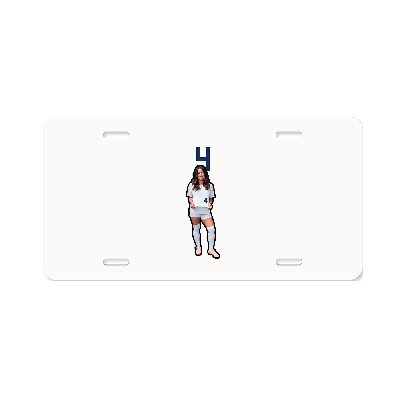 License Plate — Number Top in Classic