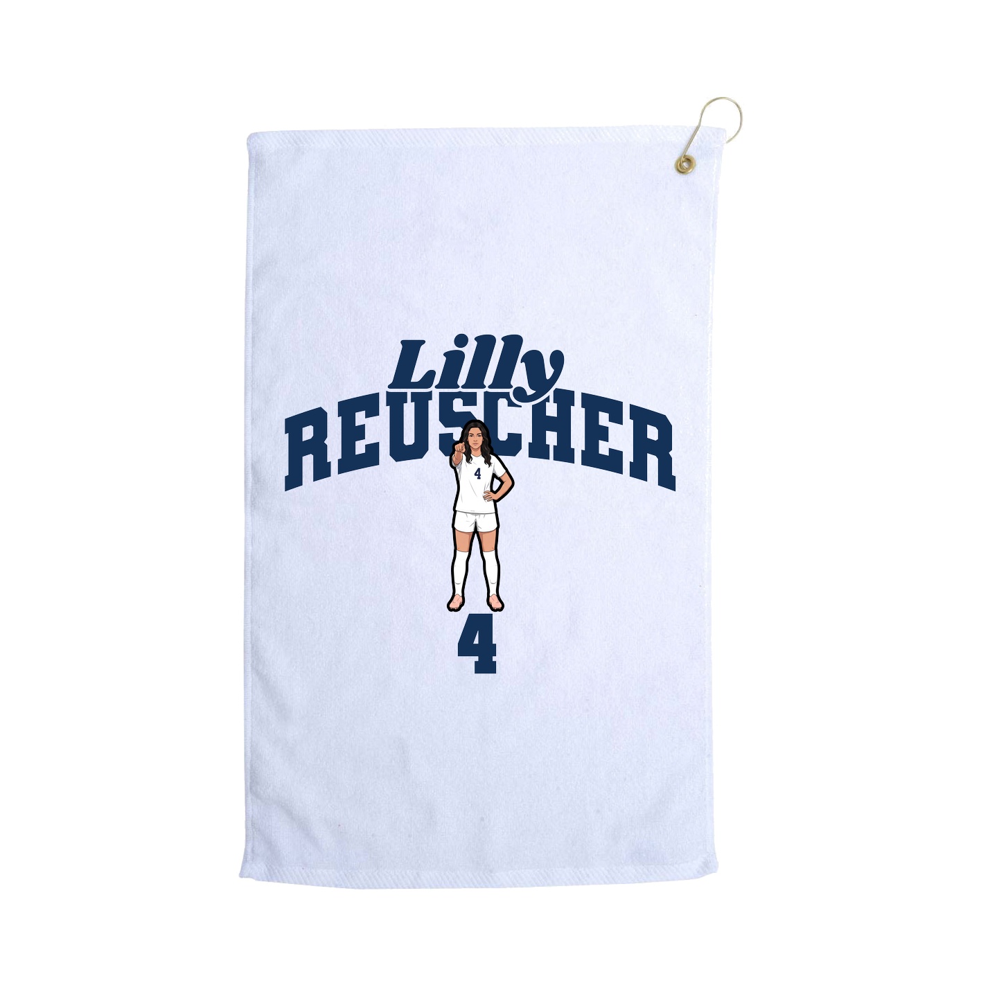 Golf Towel — Signature Arch in White