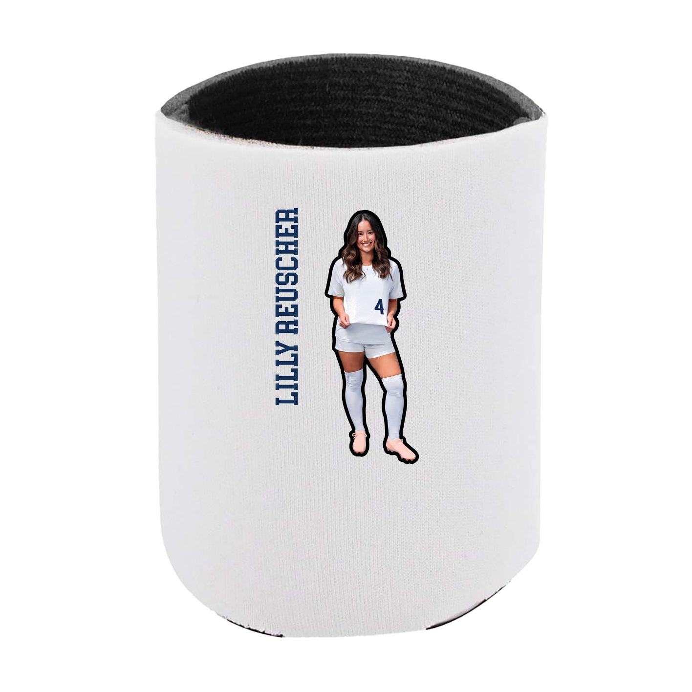 Can Holder — Name Vertical in White