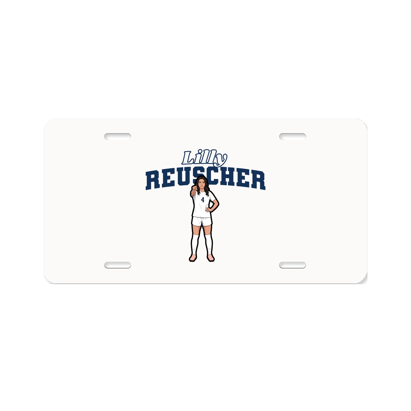 License Plate — Name Arch in Classic