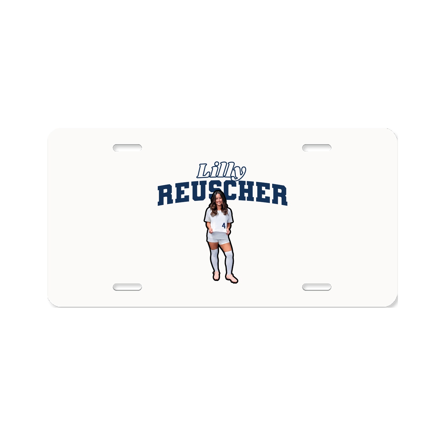License Plate — Name Arch in Classic